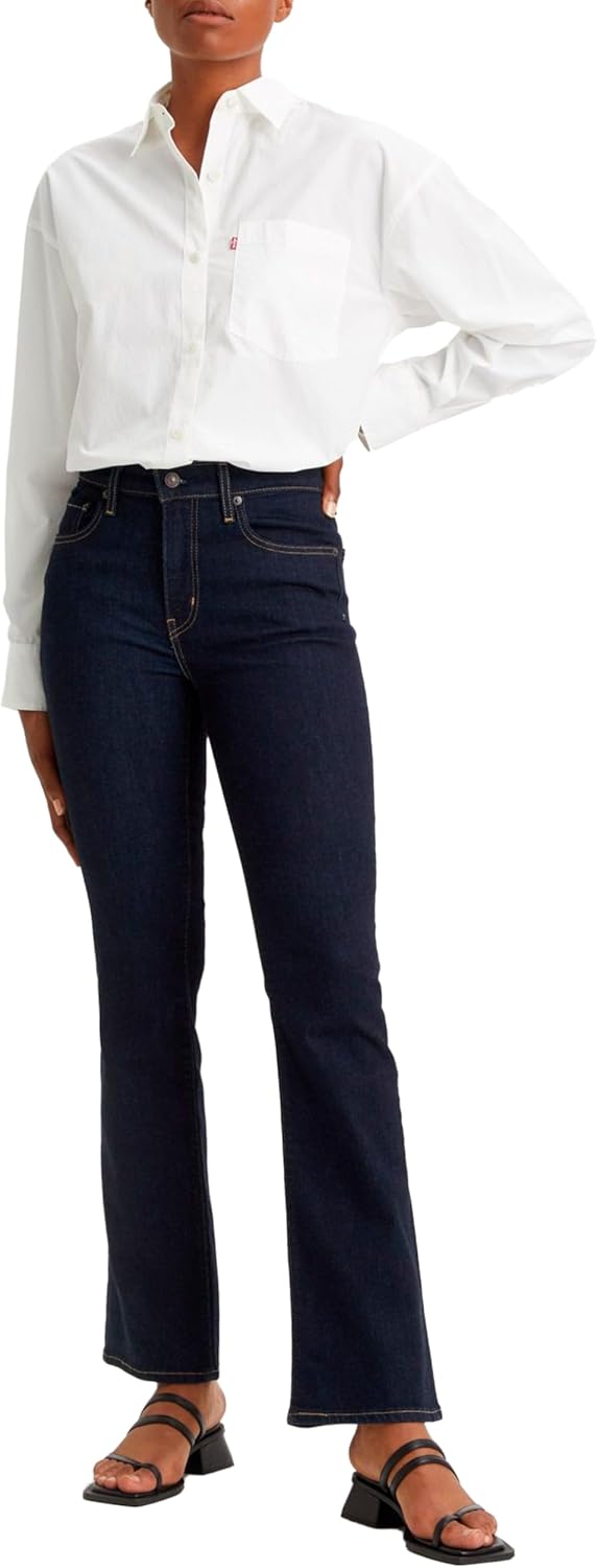 Detalle de Levi's 725 High Rise Bootcut Jeans Donna – stile versatile e confortevole