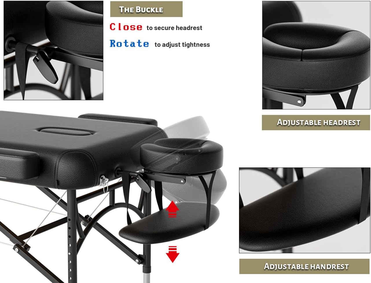 Thumbnail 2 de DOVANS Professional Massage Table 1100LB