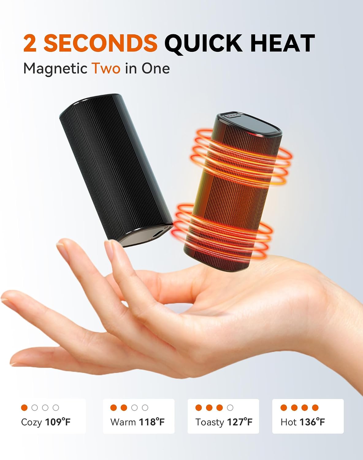 Thumbnail 1 de KINREECELL Magnetic Hand Warmers 2-pack, 16h