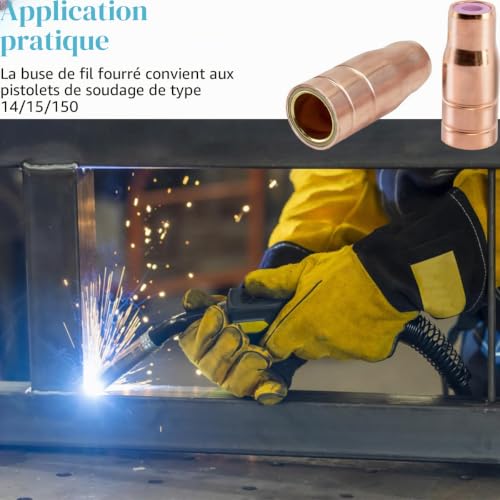Thumbnail 6 de Buse fil fourré EATBALE pour torches 14/15 MIG/MAG – Pack de 4 buses et kit accessoire avec bague céramique