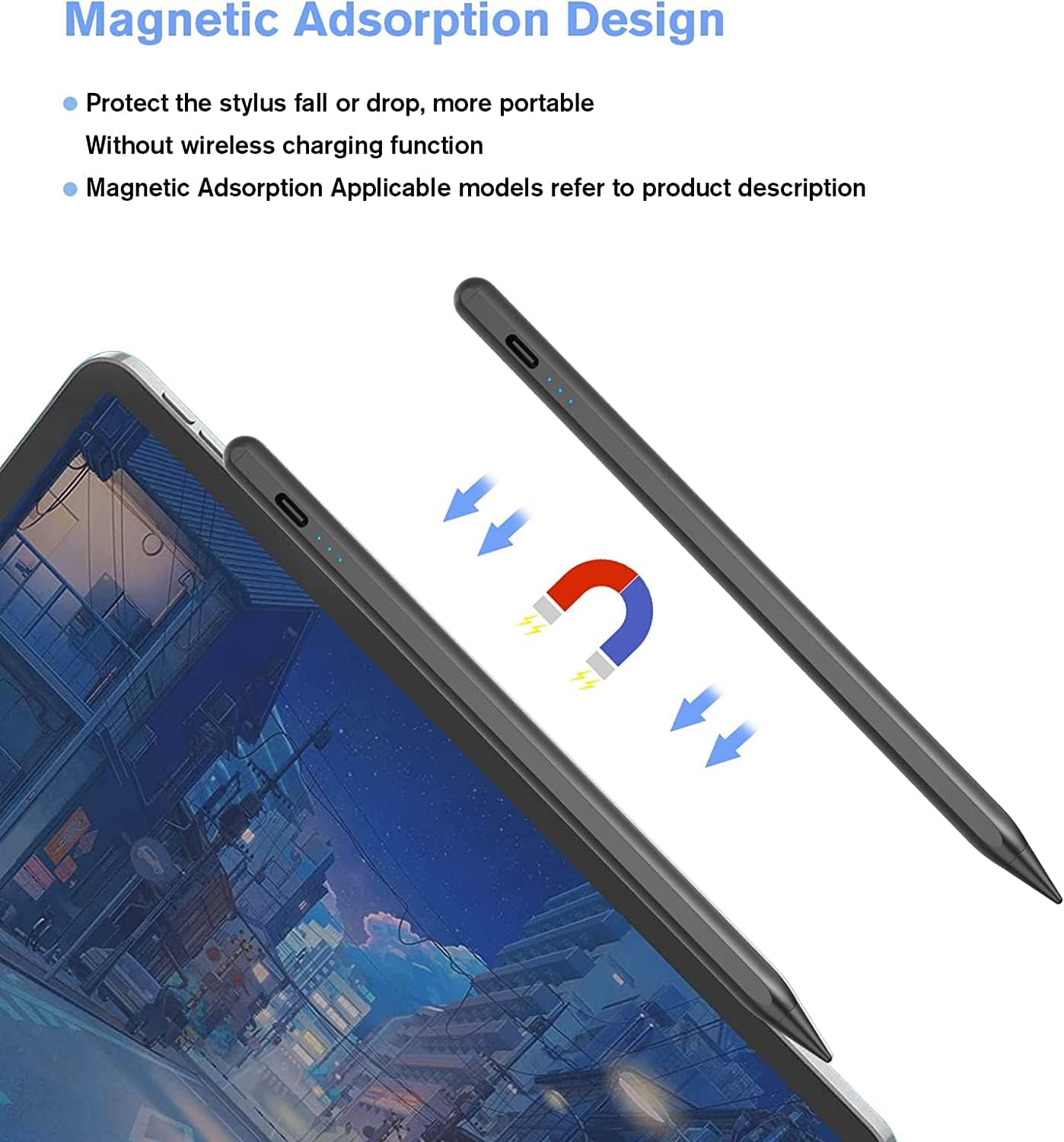 Detalle 2 de Apple Pencil, stylus magnético para iPad con sensibilidad ✏