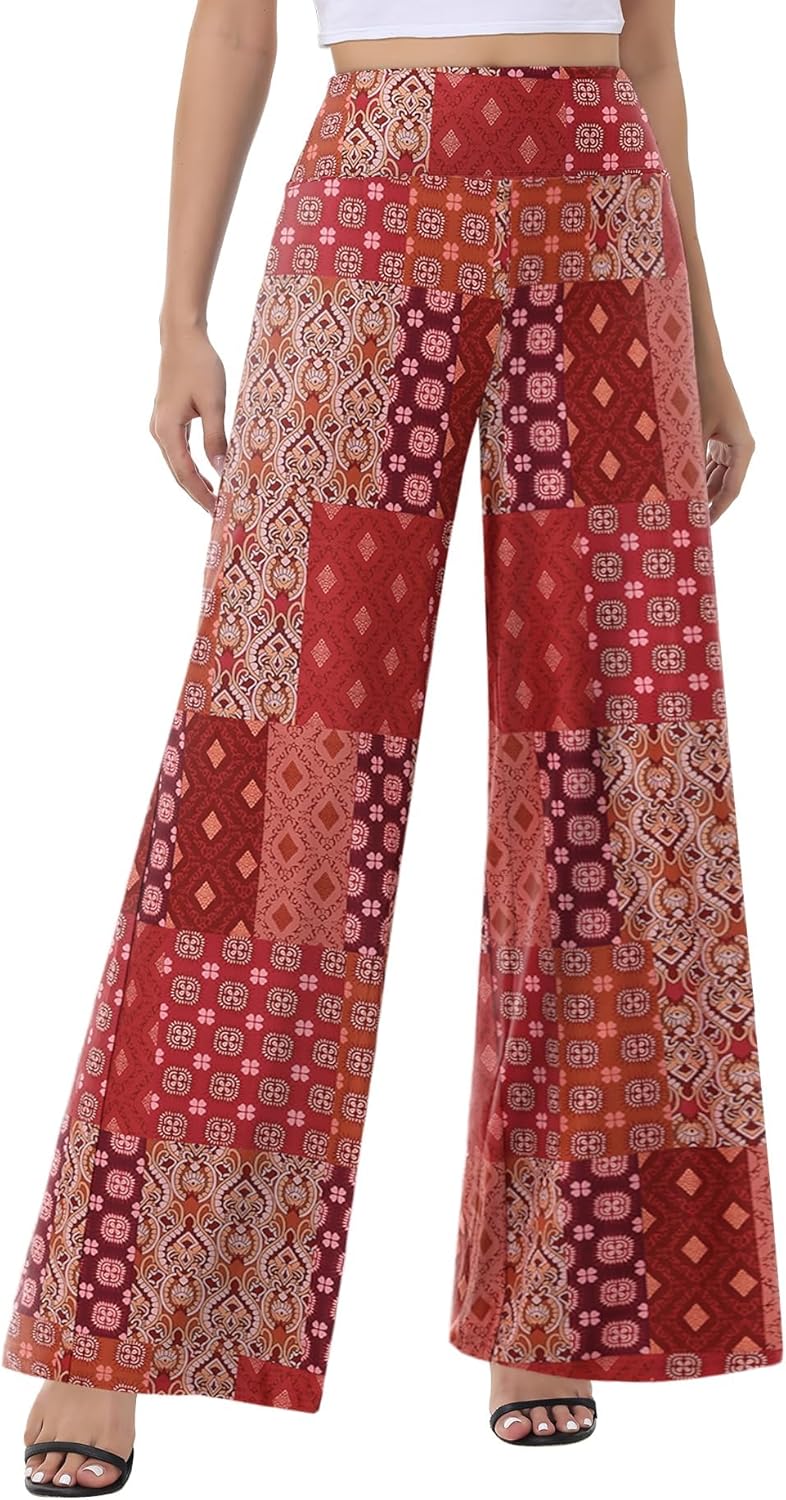 Thumbnail 5 de ZOOSIXX Wide Leg Palazzo Pants for Women (High-Waist Stretch Lounge Pants)