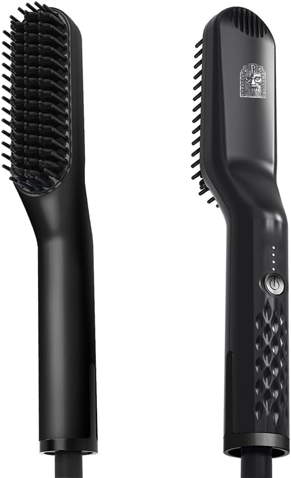 Detalle de Odenson Beard Straightener verwarmingsborstel voor baard met keramisch oppervlak
