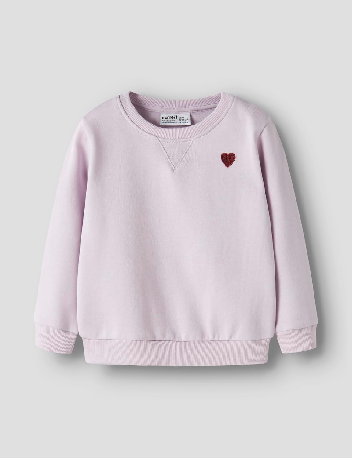 Detalle de Name IT Mädchen Nmfvima Ls Sweat Bru Noos (1er Pack) – Rundhals-Sweatshirt mit weicher Innenseite