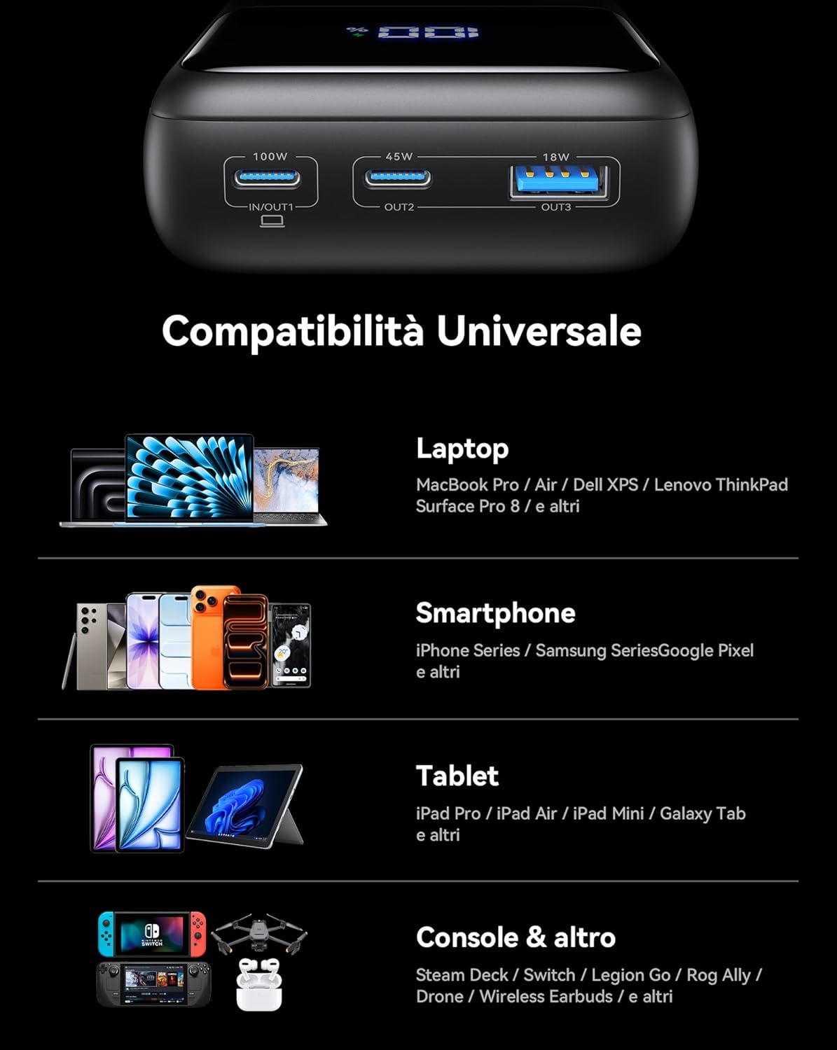 Thumbnail 5 de INIU Laptop Power Bank 100W 🔌