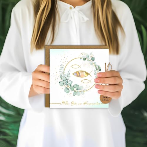 Thumbnail 3 de Regalo de Dinero para Comunión Embalaje con Sobres y Tarjetas – Verde de VEOIRXU