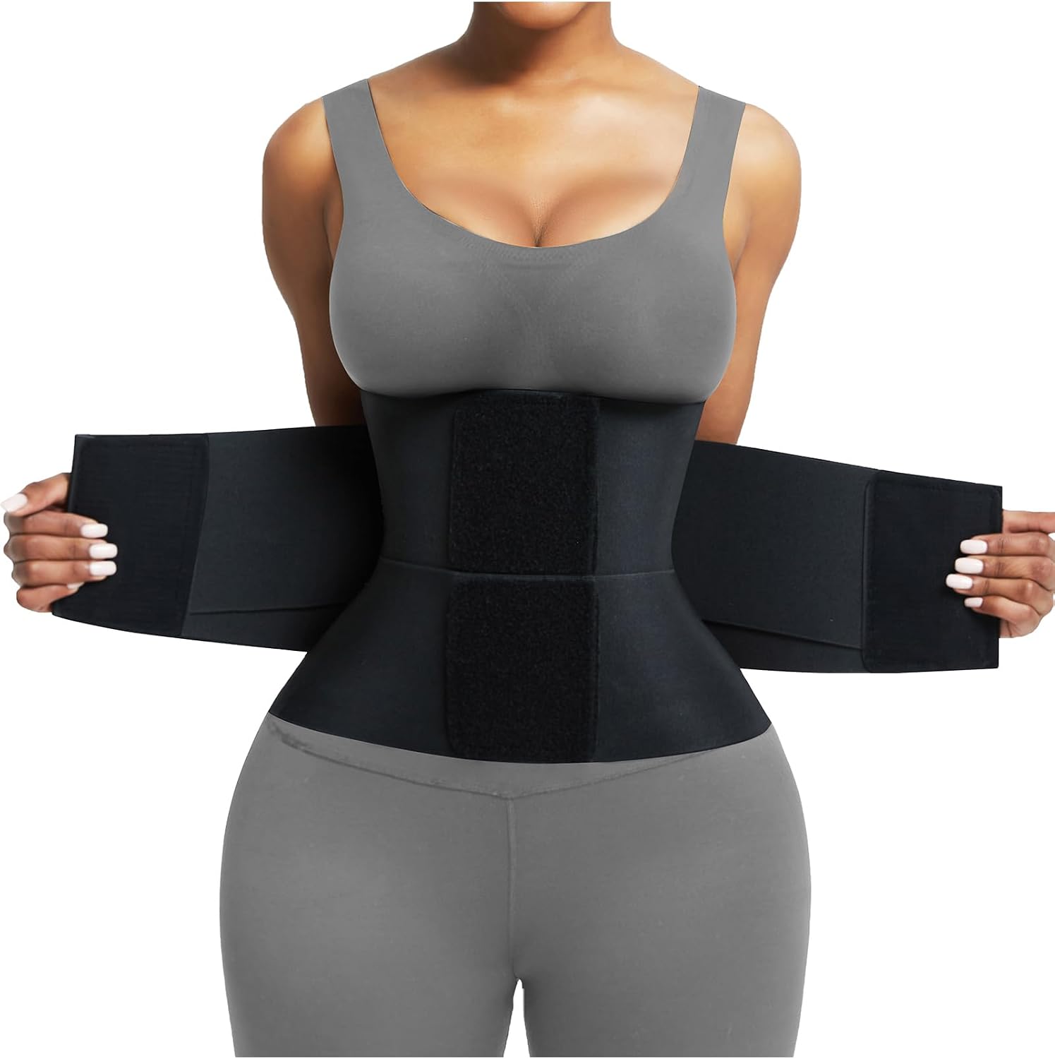 Detalle de FeelinGirl Triple-Wrap Waist Trainer Belt for Women with Back Support