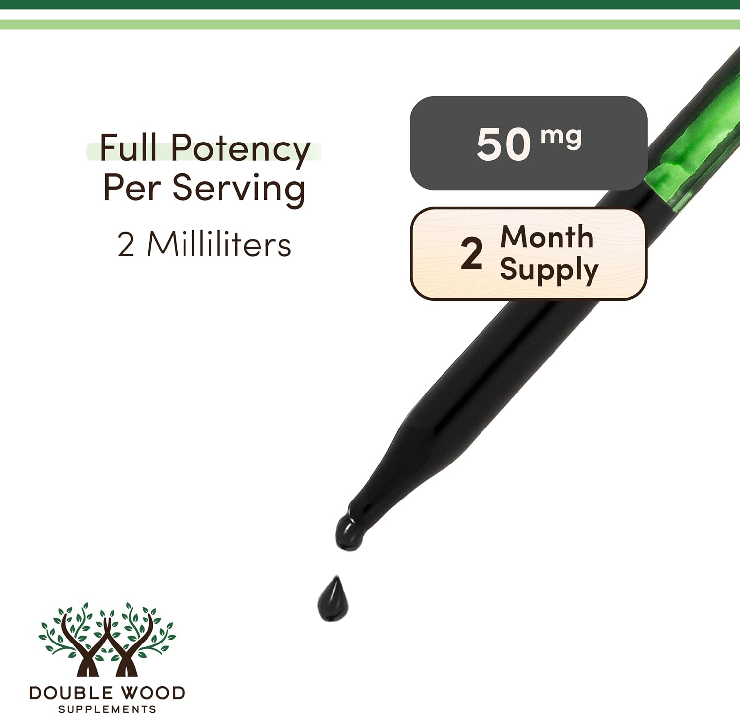 Detalle 1 de Double Wood Liquid Chlorophyll Drops, 4 fl oz