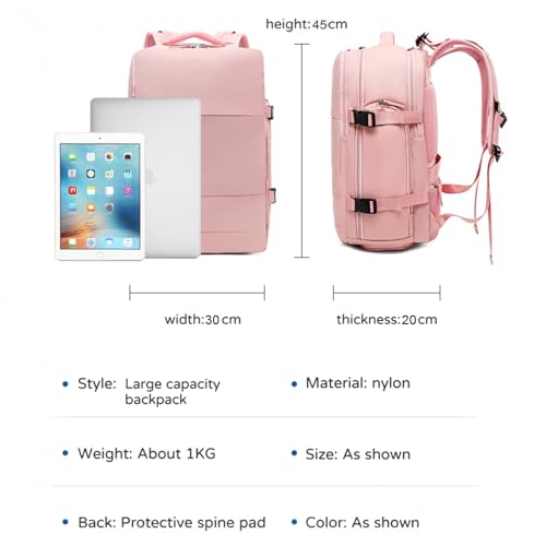 Thumbnail 3 de Mi Ko Mi Ka Mochila de Viaje Grande 2210 (Lila) con compartimento para zapatos, USB y protección antirrobo