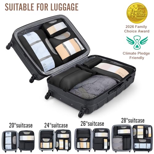 Detalle de Veken Packing Cubes Set (10 or 8) for Travel Essentials