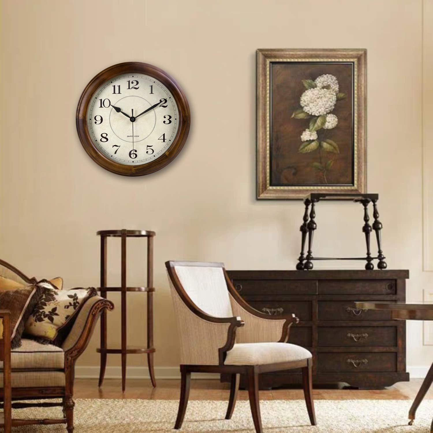 Thumbnail 3 de Kesin wooden wall clock, 14-inch