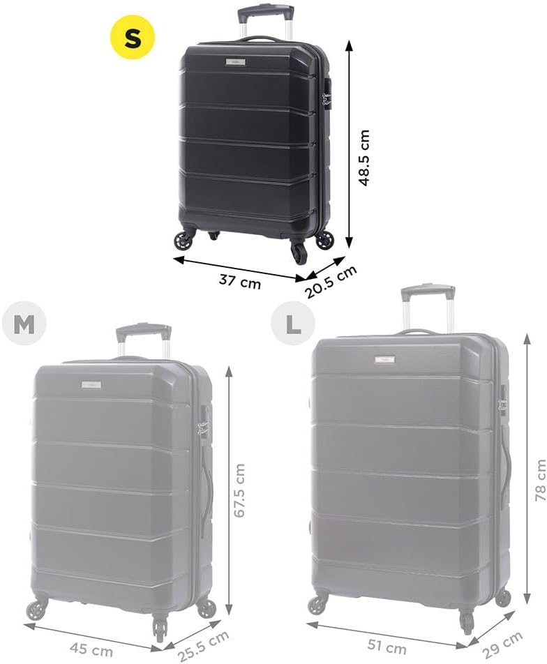 Thumbnail 2 de TOTTO Valise cabine Rayatta – trolley rigide 36,79 L, 38,5 x 57 x 20,5 cm