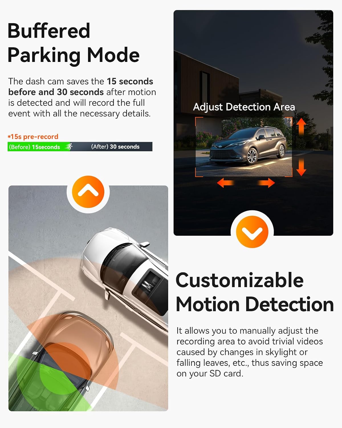 Detalle 1 de Vantrue N2X 2.7K Dash Cam 512GB