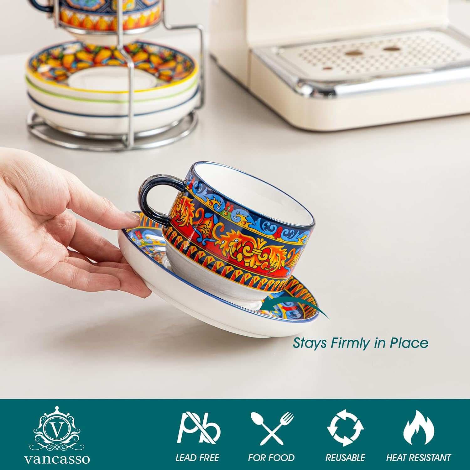 Thumbnail 2 de vancasso Espresso Cup Set, 8 oz