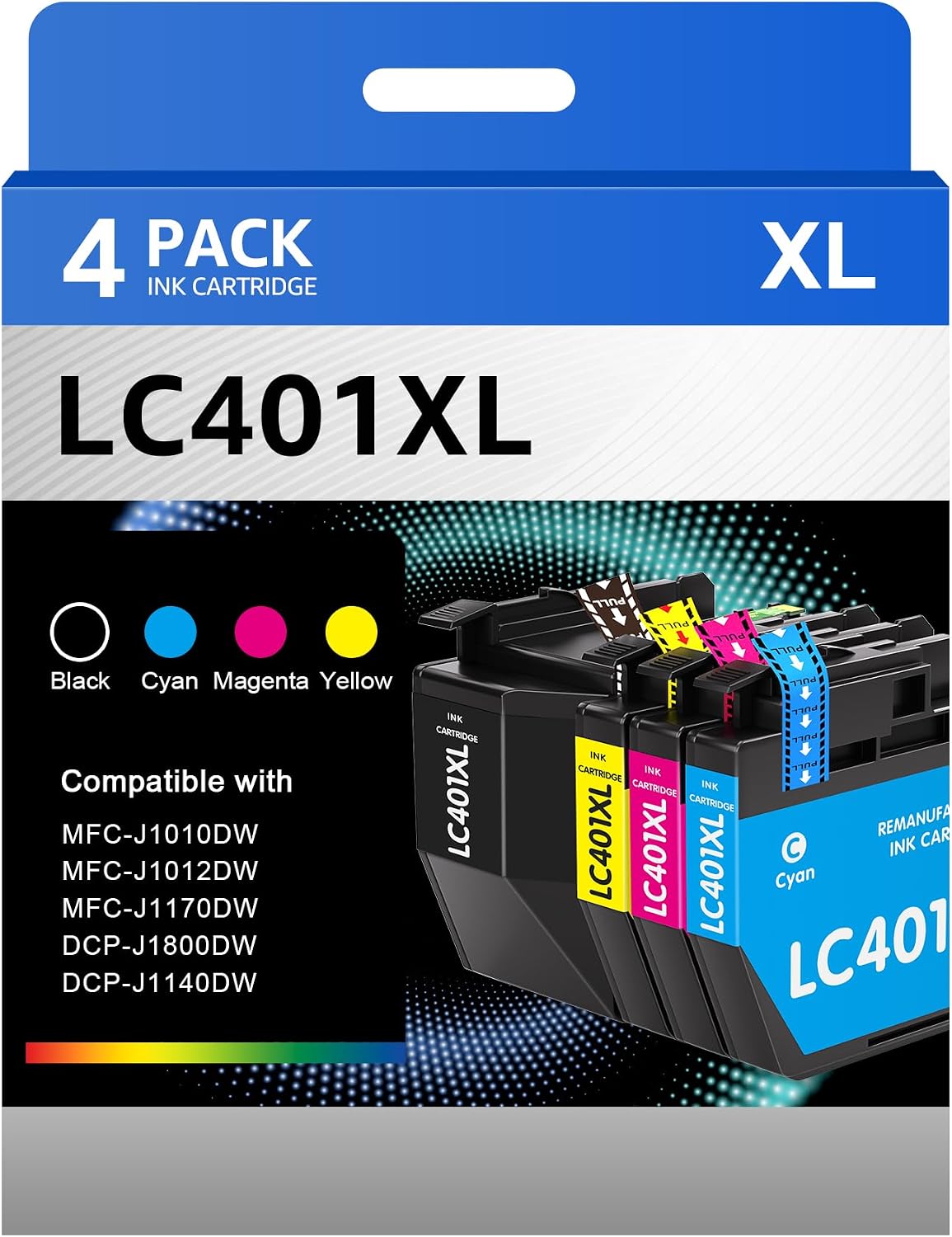 Detalle de Valinkso Compatible Ink Cartridges LC401XL