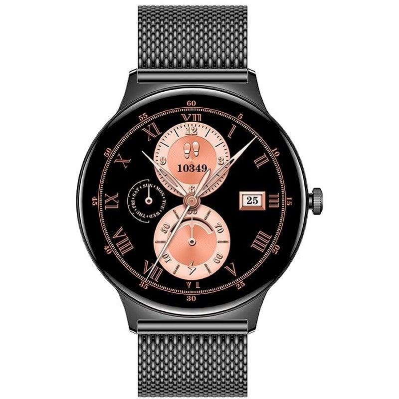 Detalle 2 de Cool Ultrathin Smartwatch (AMOLED) Negro con 2 Correas – Llamadas, Salud y Deporte