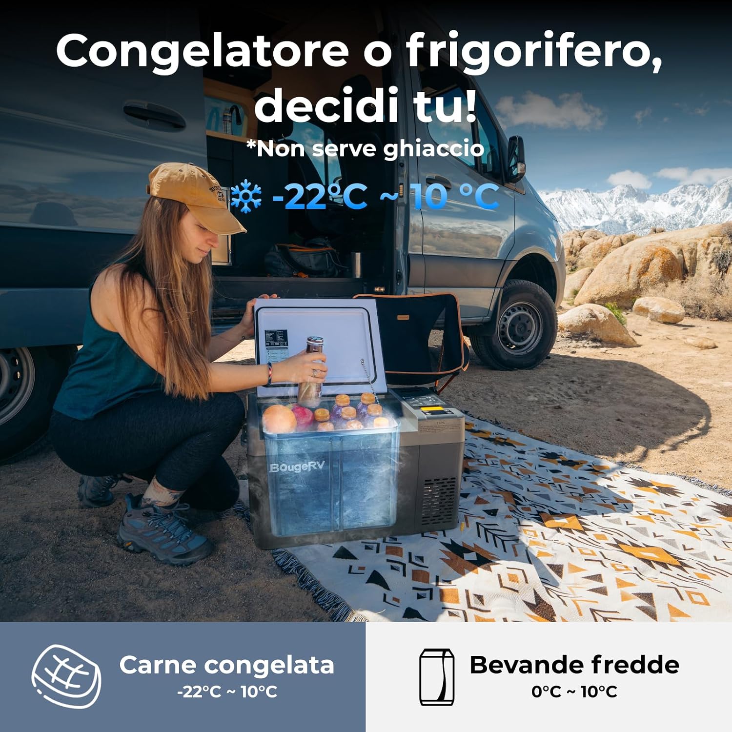 Thumbnail 1 de BougeRV CRPRO Frigo Portatile da 20 L: raffreddamento fino a -20 °C, ideale per auto e camper
