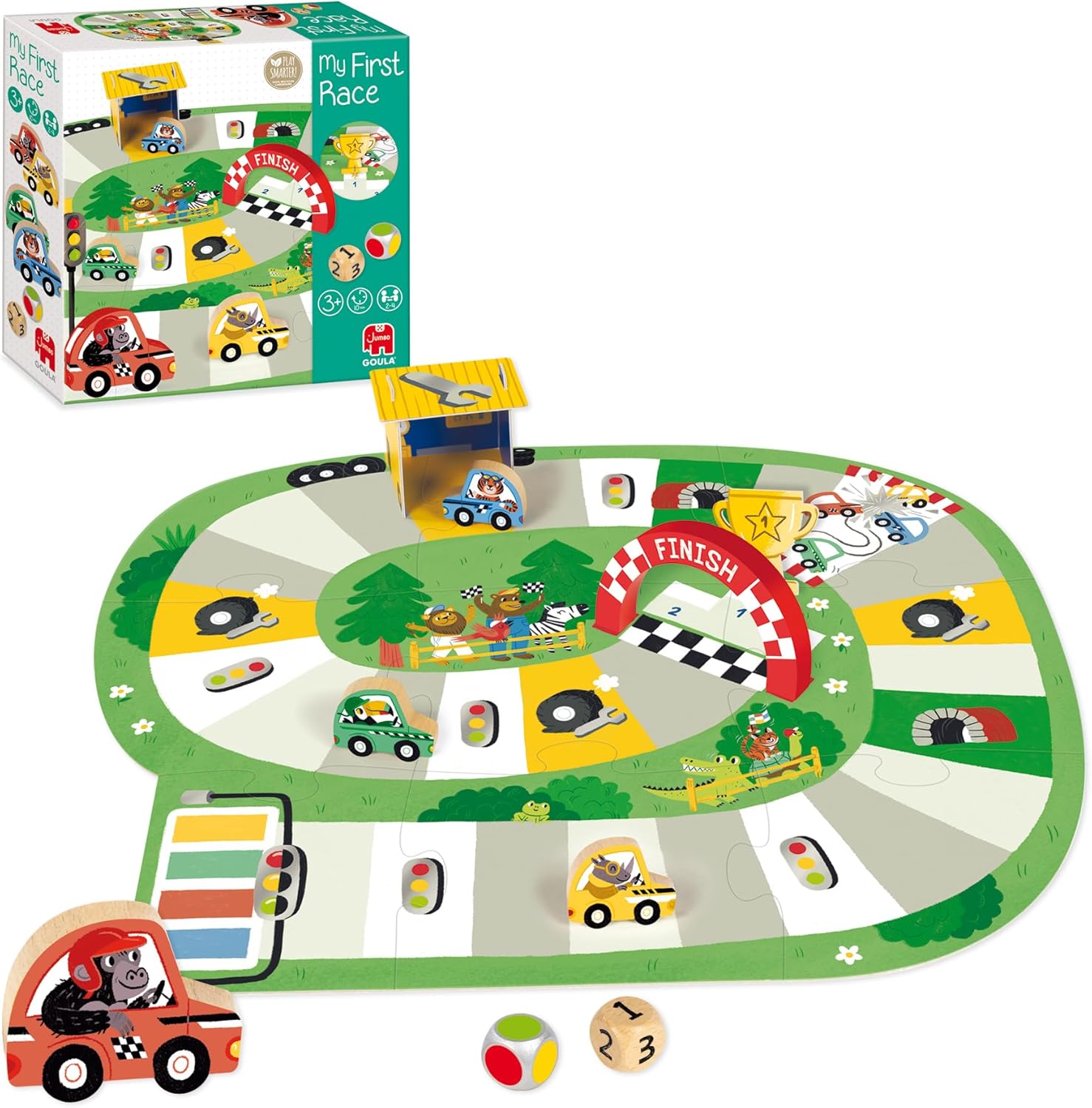 Detalle 2 de Goula - Mi Primera Carrera 🏁 Juego Divertido para Preescolares