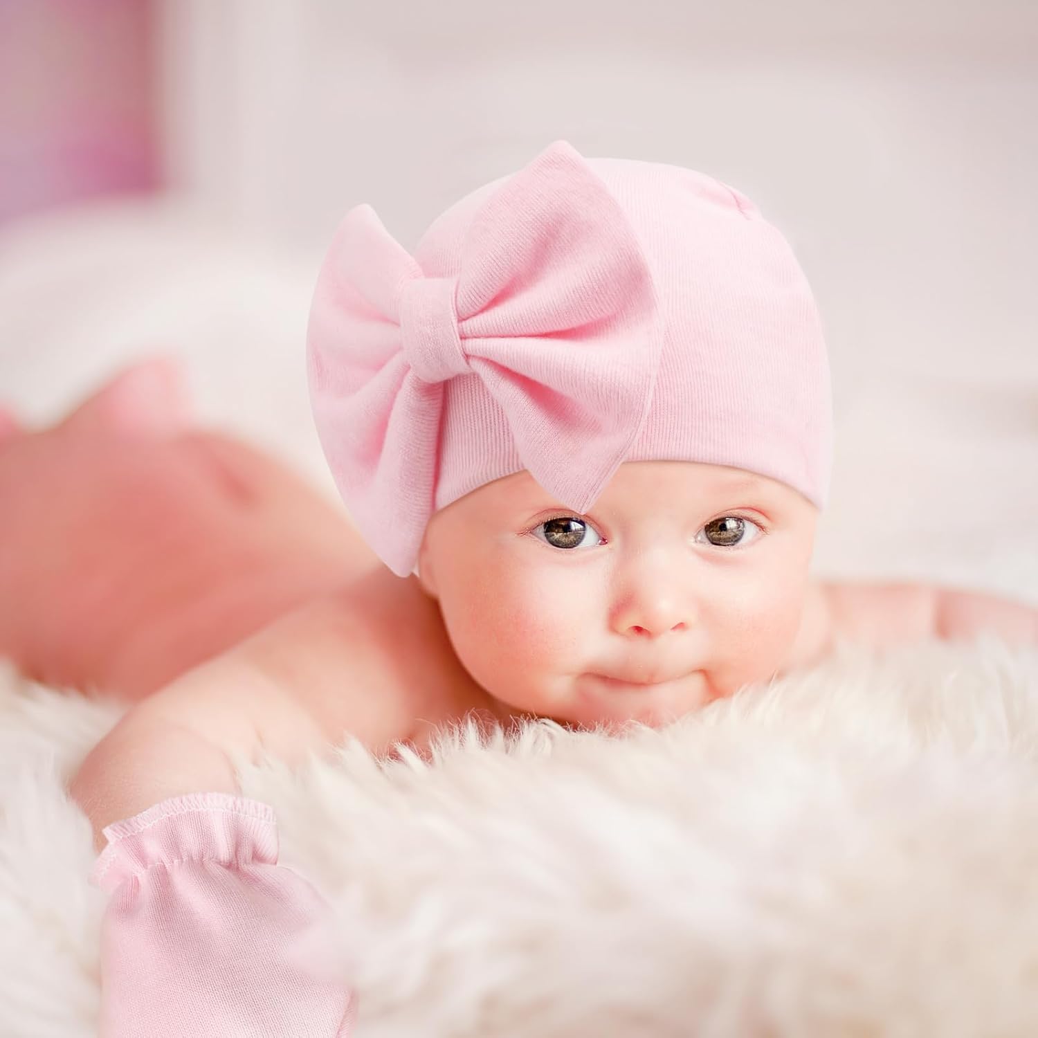 Thumbnail 3 de DRESHOW Newborn Hats Mittens Set