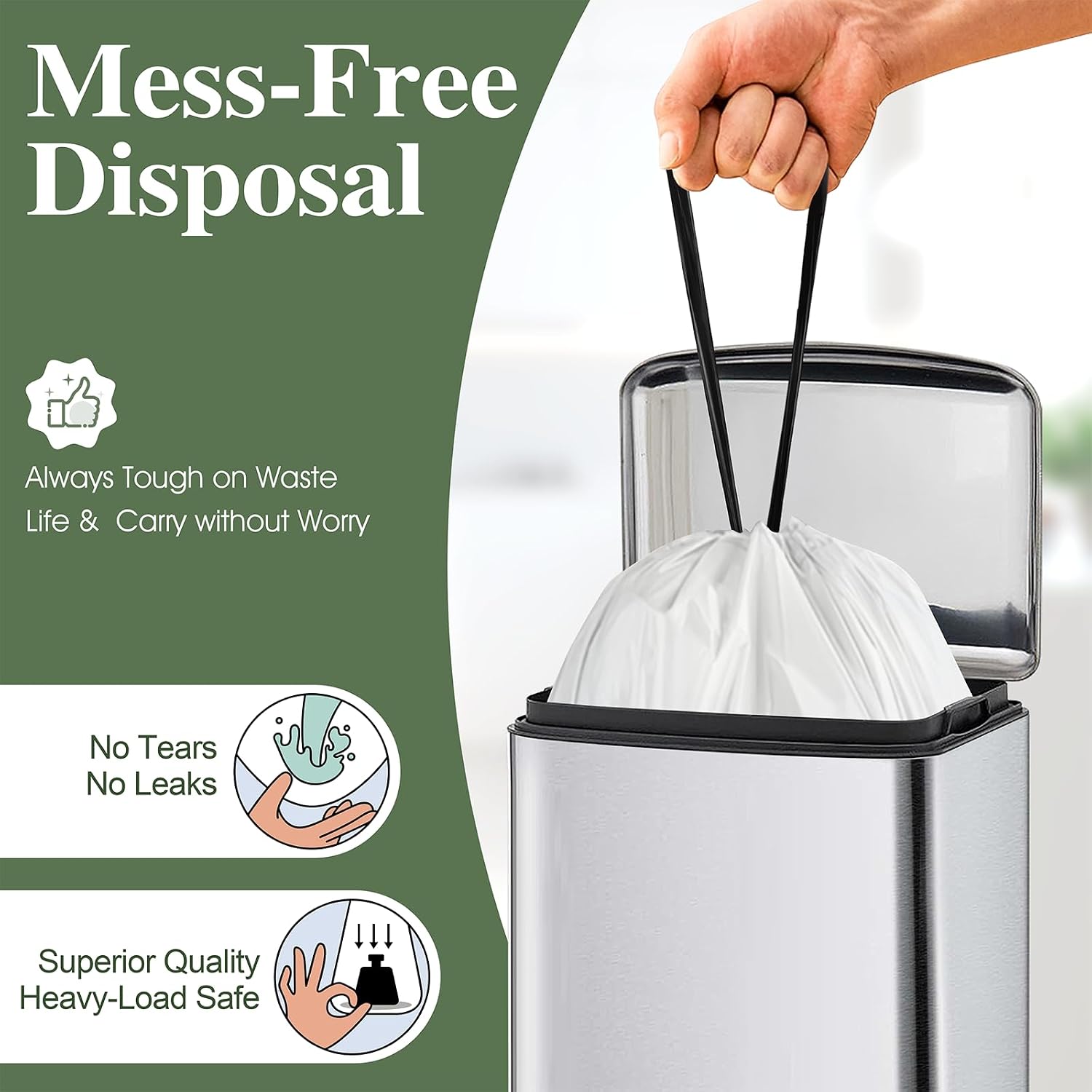 Thumbnail 1 de Yolaist 20L Bin Bags 75 Count