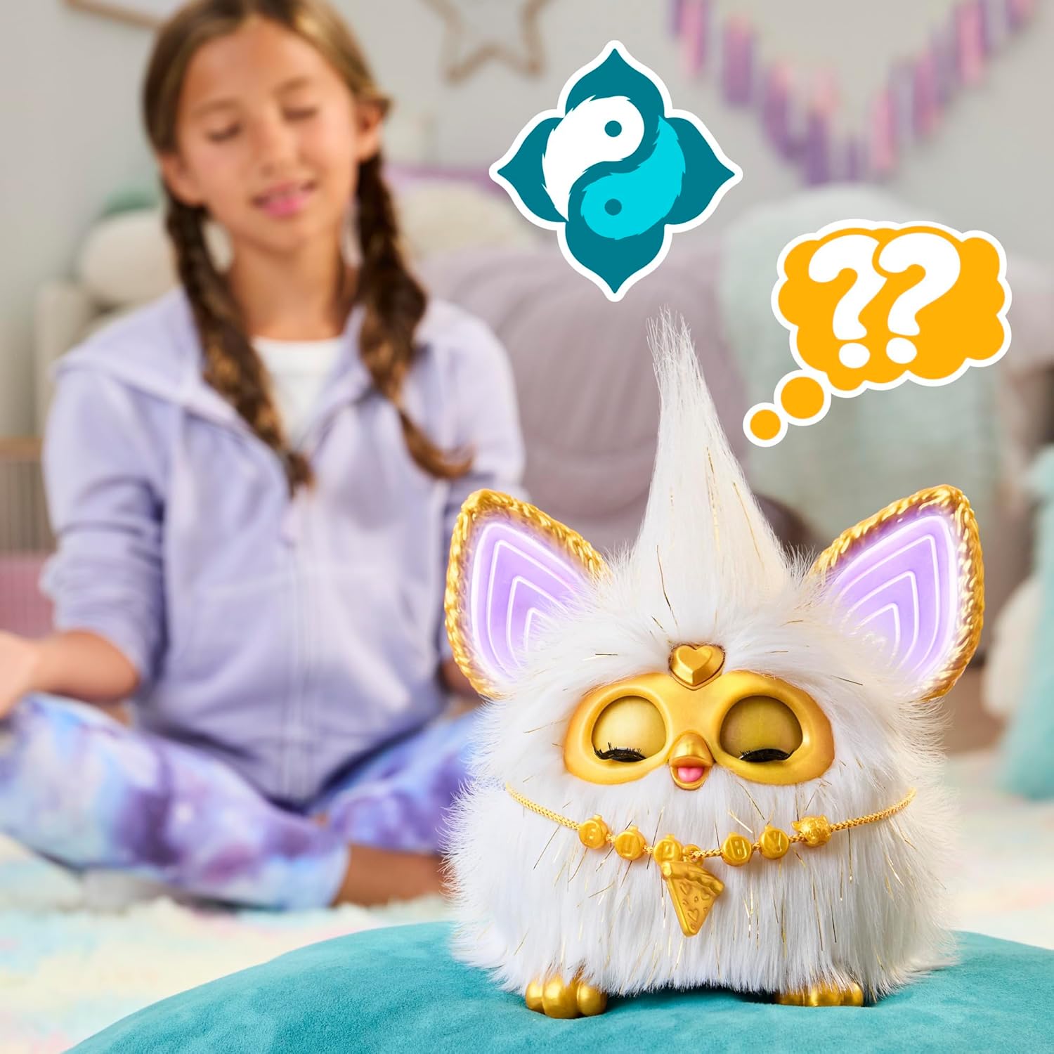 Thumbnail 6 de Hasbro Furby Gold Glam interaktives Plüschspielzeug