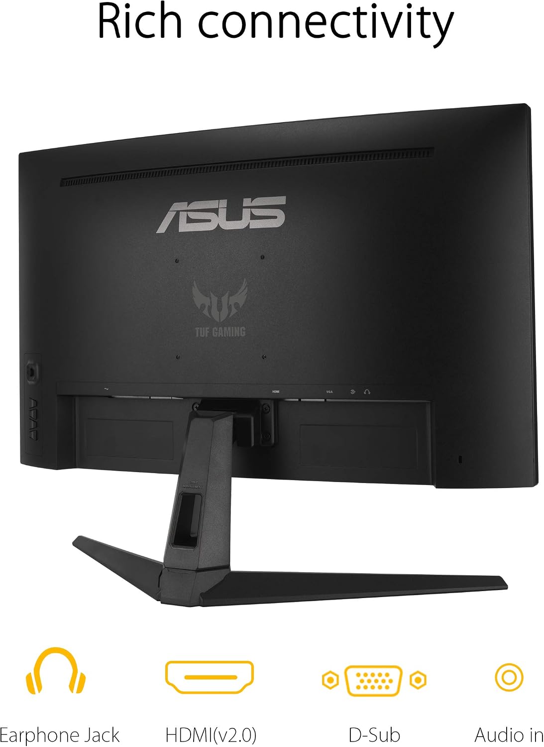 Thumbnail 5 de ASUS TUF VG27VH1B 27” Curved Gaming Monitor