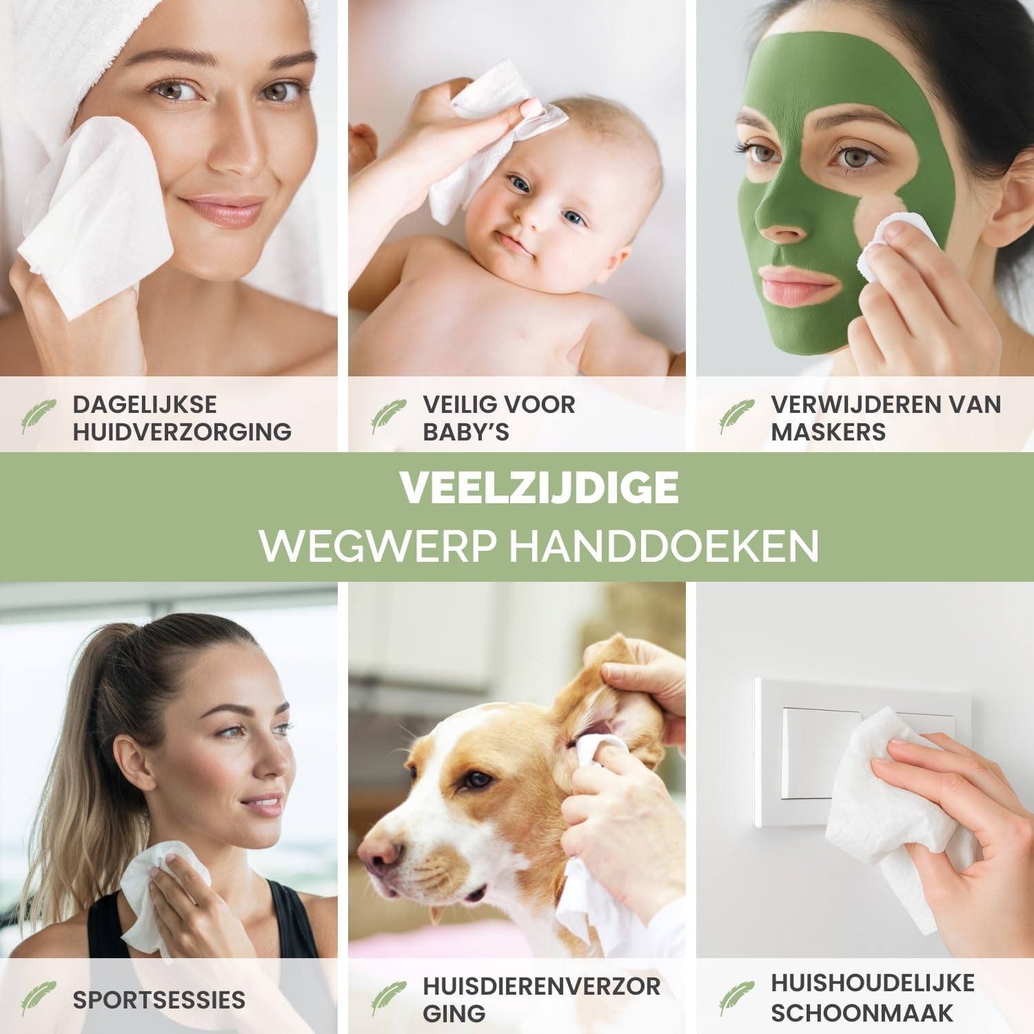 Thumbnail 5 de PLANTIFIQUE 1 wegwerpdoekjes voor het gezicht XL, 25 x 30 cm, 50 stuks