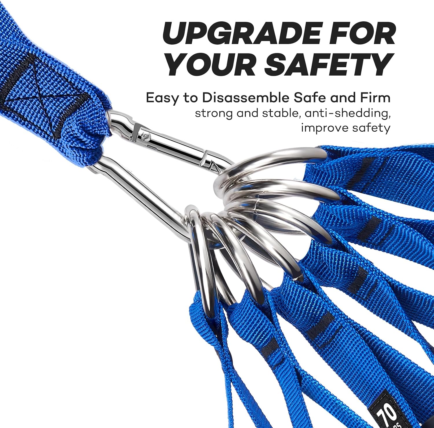 Detalle de NITEEN Heavy Duty Resistance Bands, 310lbs/390lbs, 6 Levels