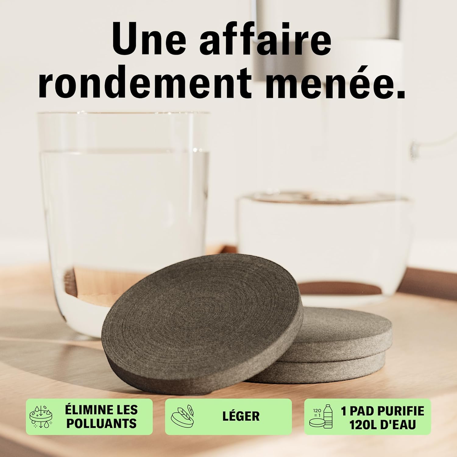 Thumbnail 1 de LUCY Filtre à Eau Clarity – Cartouche Filtrante à Charbon Actif, Pack de 3
