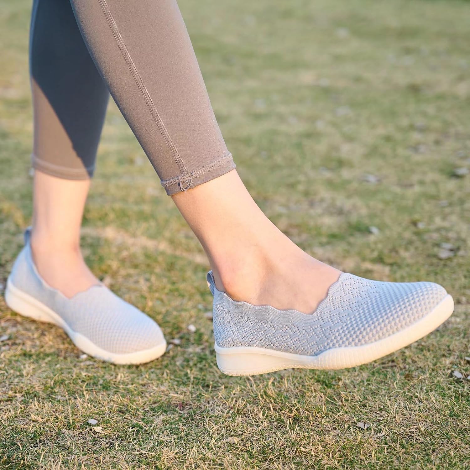 Thumbnail 1 de Puxowe Women's Walking Shoes: Lightweight Knit Slip-On Sneakers