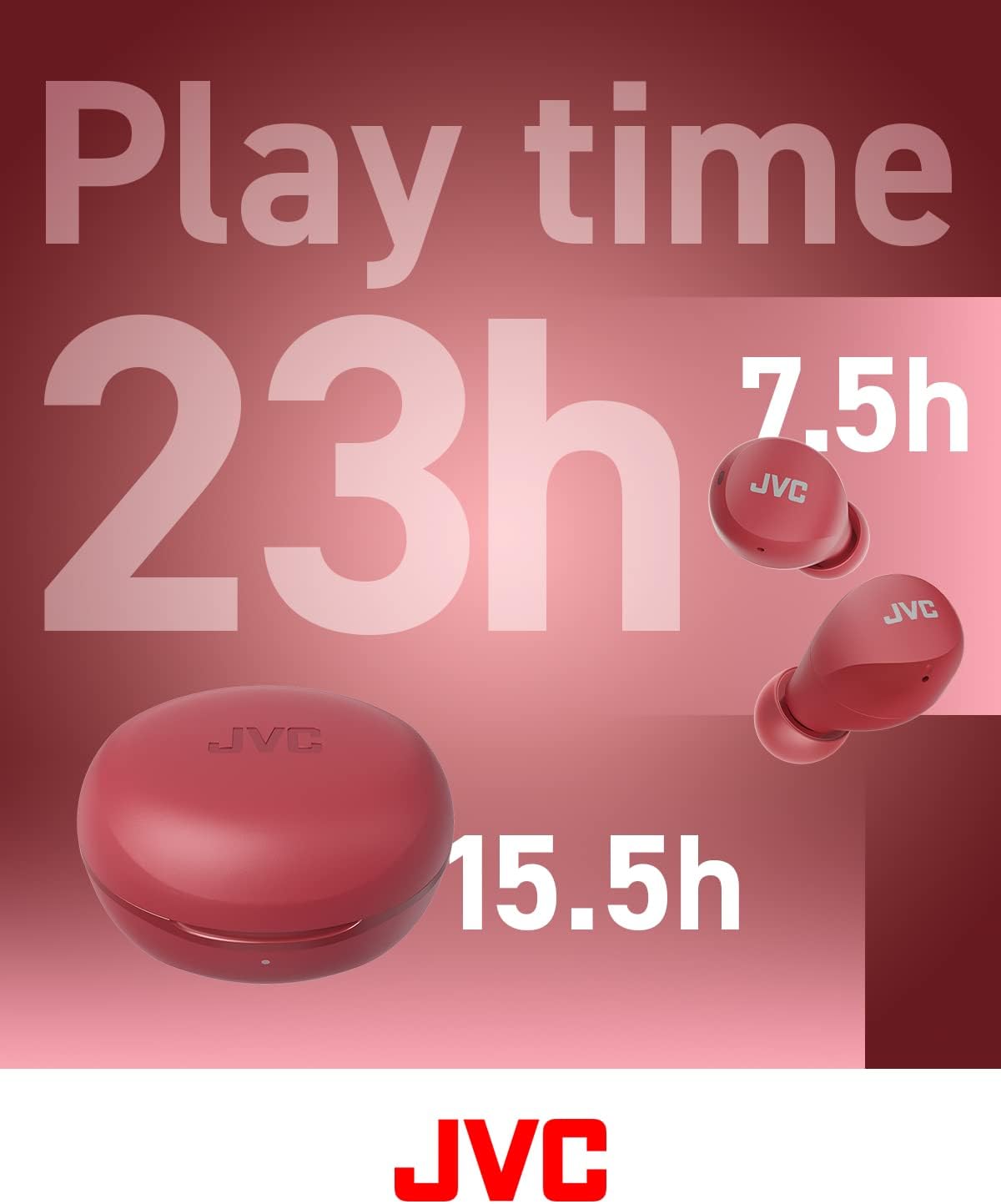 Detalle 2 de JVC HA-Z66T: cuffie Bluetooth compatte con IPX4, Bluetooth 5.1 e autonomia fino a 23 ore