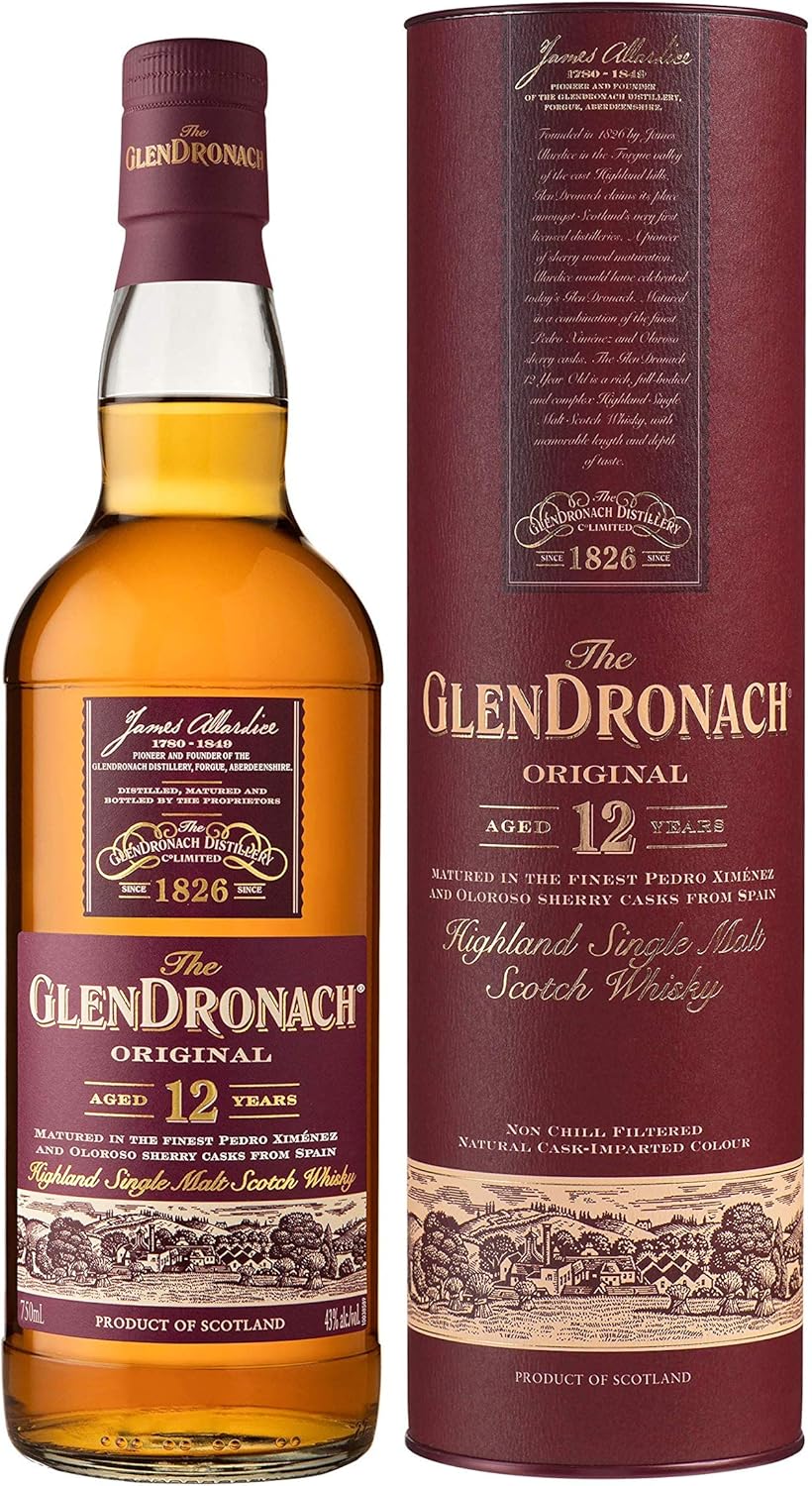 Detalle de The Glendronach 12 Year Old Highland Single Malt Whisky 🥃
