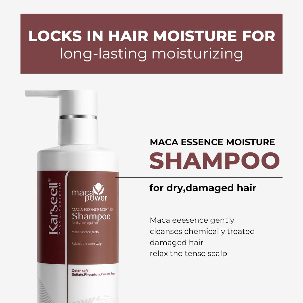 Detalle de Karseell Shampoo 500 ml für trockenes Haar