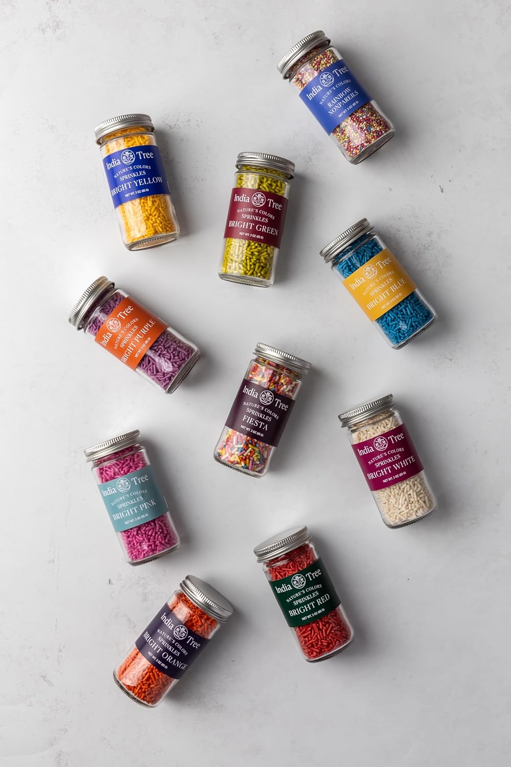 Detalle de India Tree Rainbow Nonpareils, 3 oz Jar