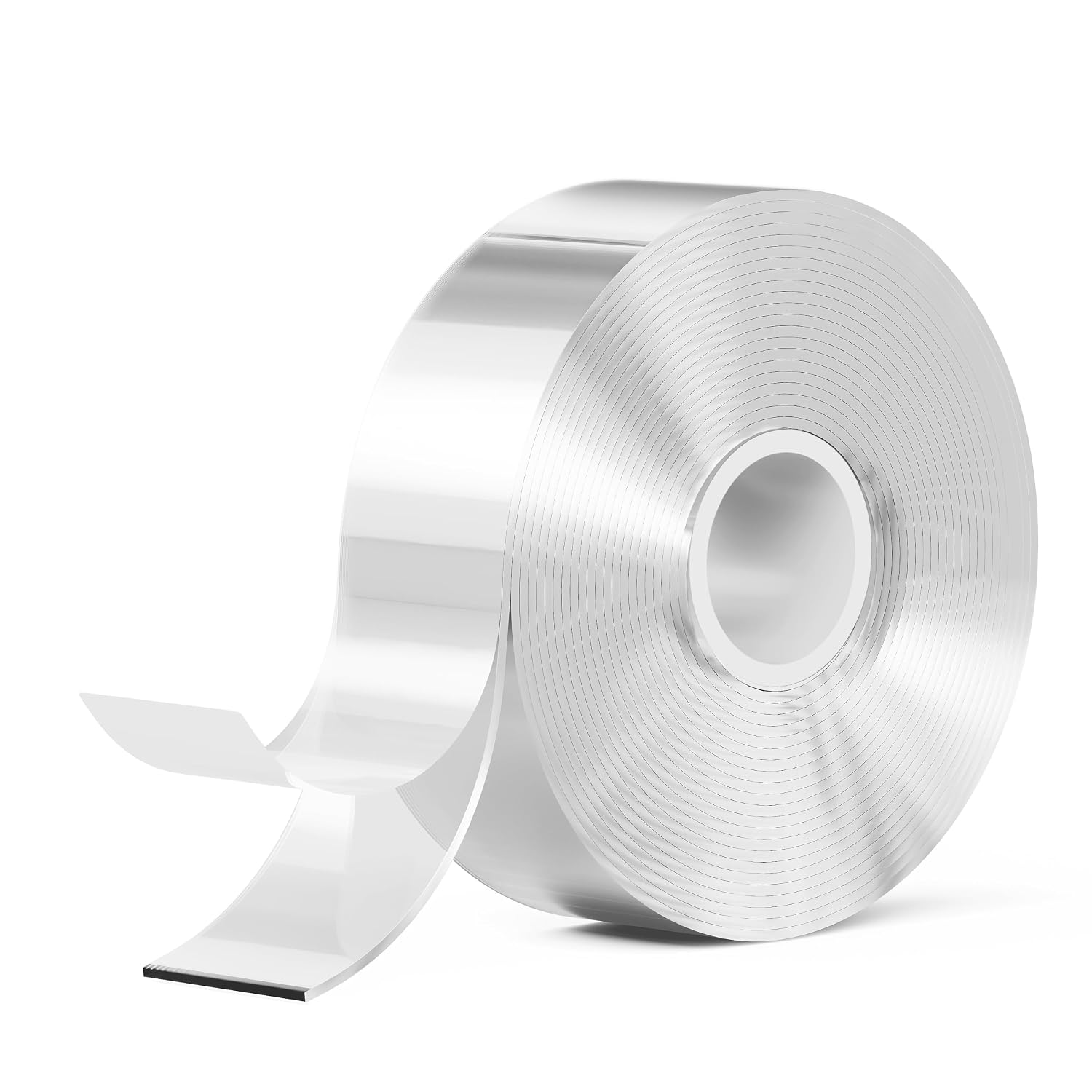 Detalle de Delamu 5 m Clear Double-Sided Mounting Tape, 20 mm x 1 mm Acrylic Gel