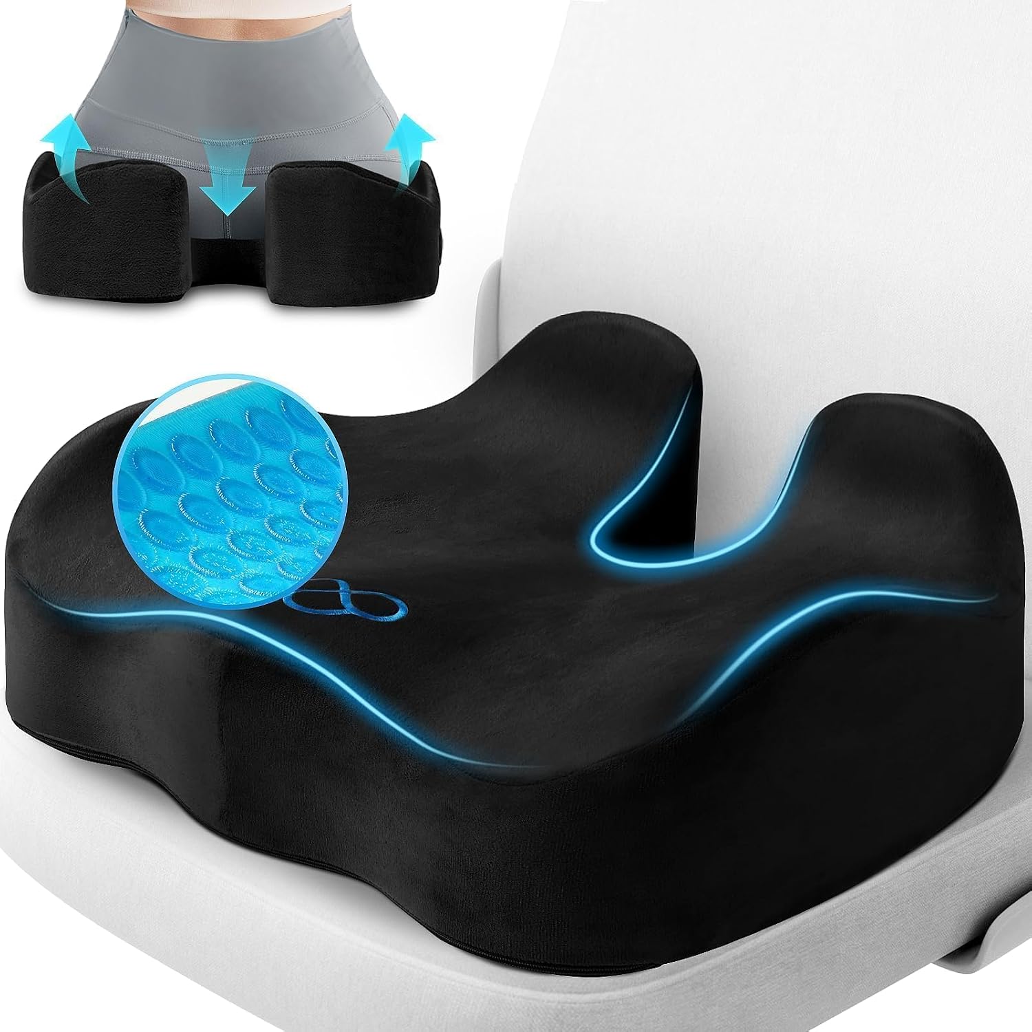 Detalle de CushyOasis Seat Cushion, Gel Memory Foam