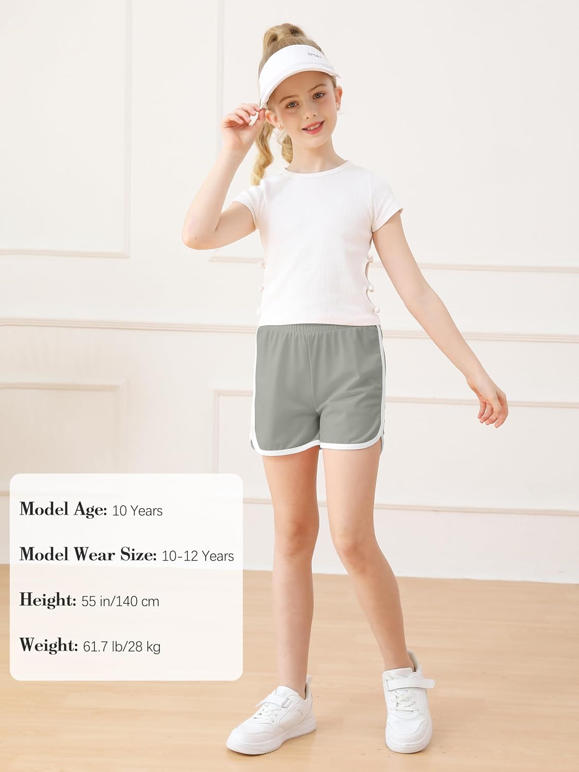 Thumbnail 4 de Girls soccer shorts 4-pack, 82% polyamide