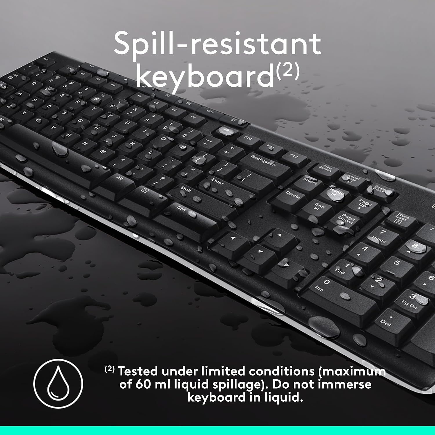 Detalle de Logitech MK270 Wireless Keyboard and Mouse Combo for Windows