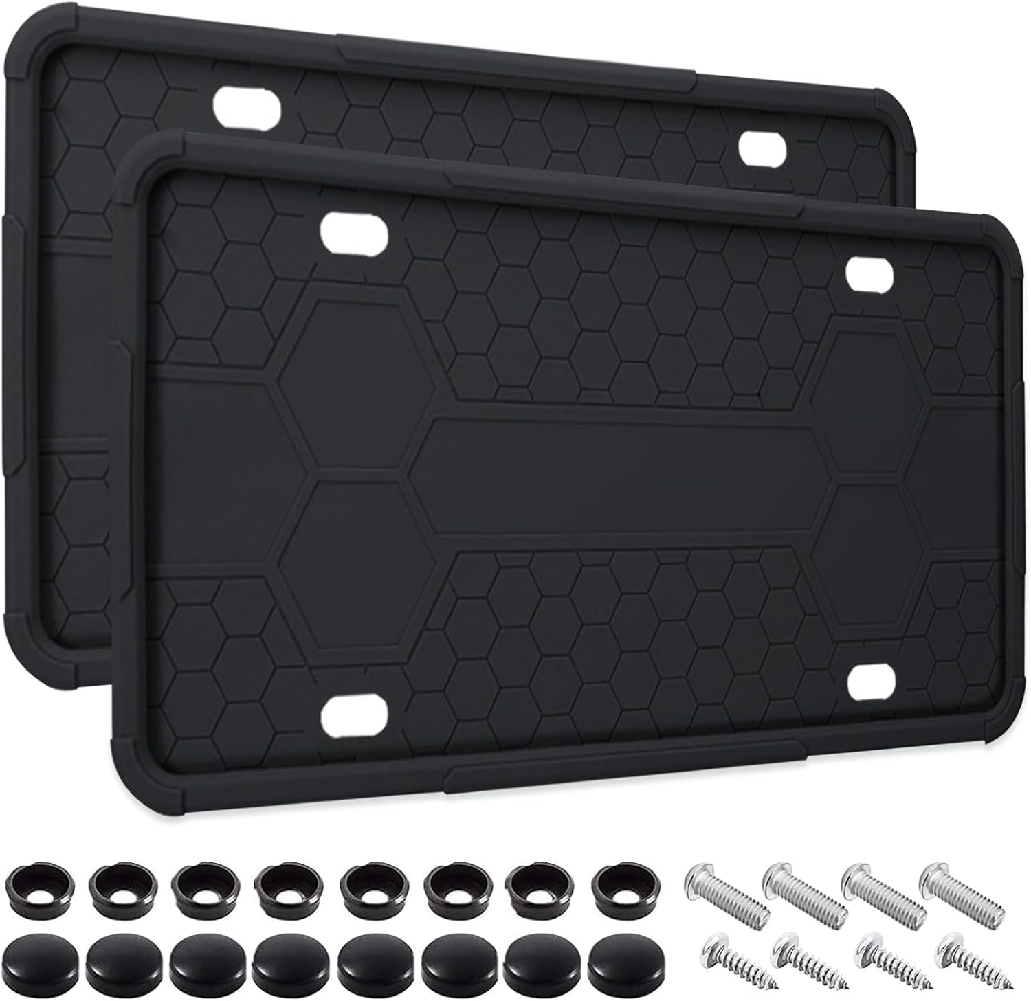 JOKIT 2 Pack Silicone License Plate Frames 2-Pack 🛞