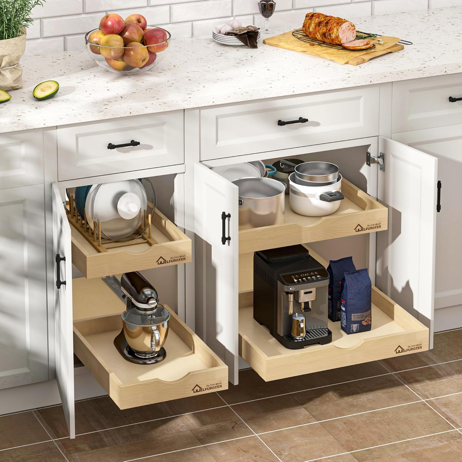 Thumbnail 1 de WelFurGeer Soft Close Pull Out Drawers