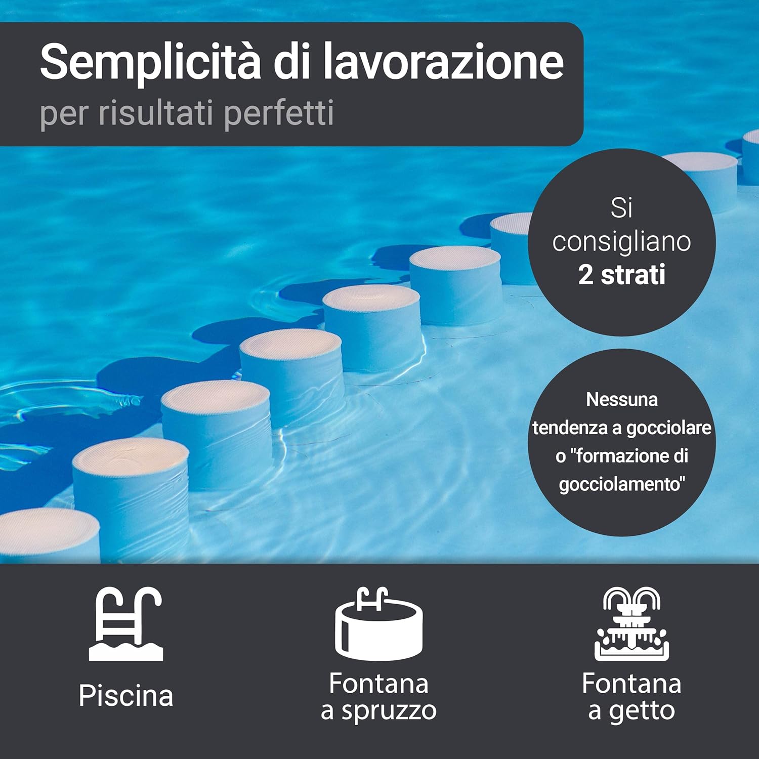 Detalle 2 de WO-WE Pittura per Piscina 5KG RAL 9010