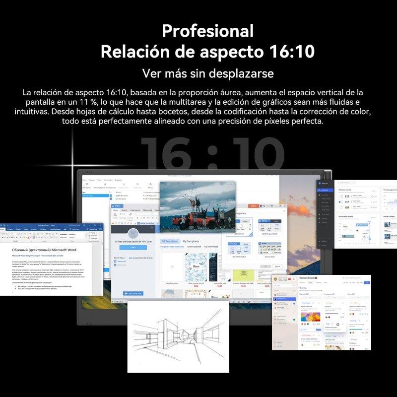 Thumbnail 2 de Monitor portátil Blackview de 15,3 pulgadas FullHD 60 Hz con funda y USB-C