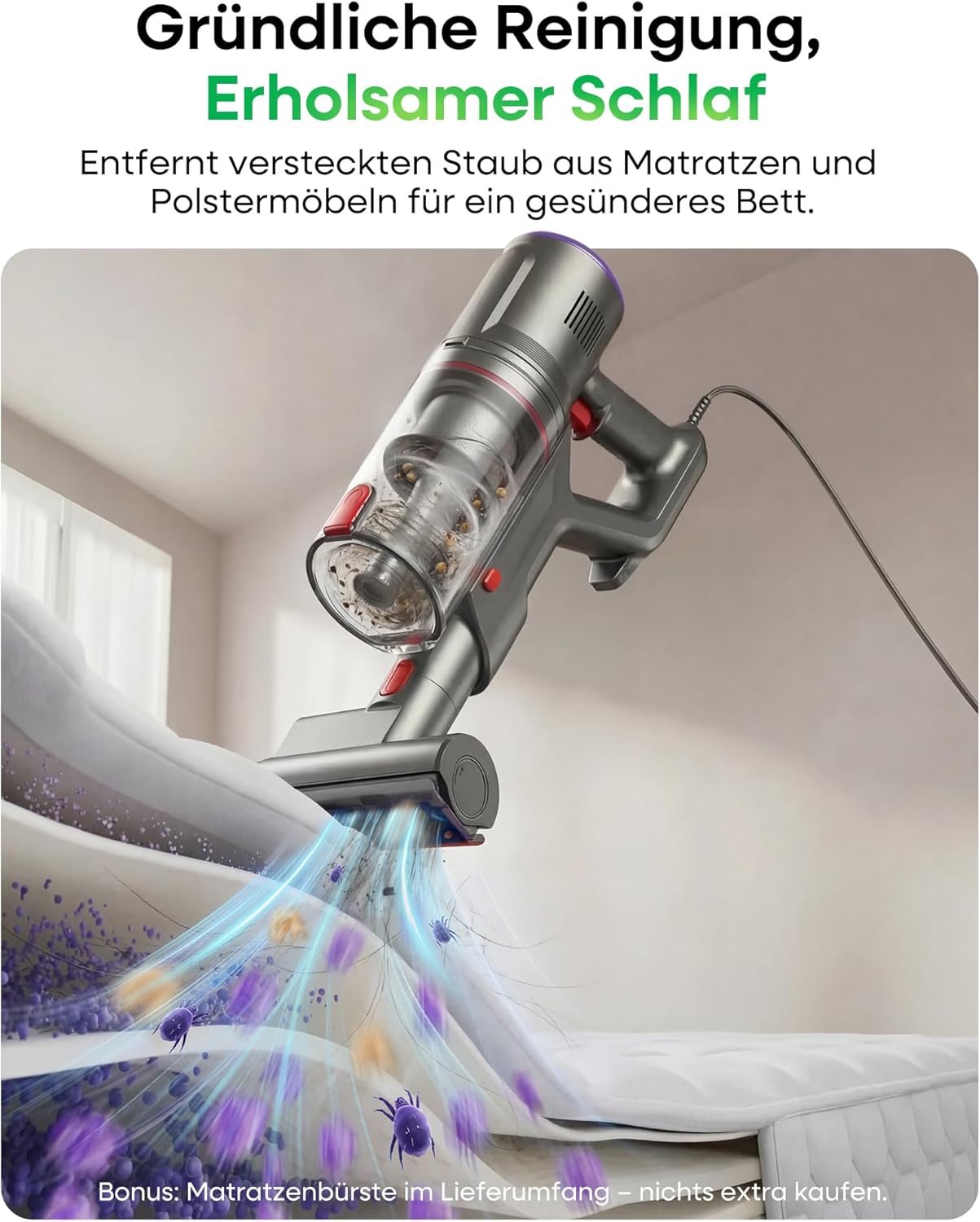 Thumbnail 3 de FAMIVAC FV2: Kabelstaubsauger mit leistungsstarker 65 kPa Saugkraft und Anti-Verhedderungsbürste