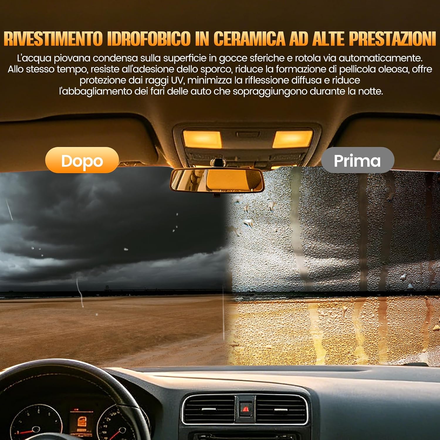 Detalle 2 de 2 in 1 Liquido Lavavetri & Sigillante Vetri Auto Kit – pulizia efficace e protezione idrorepellente per vetri