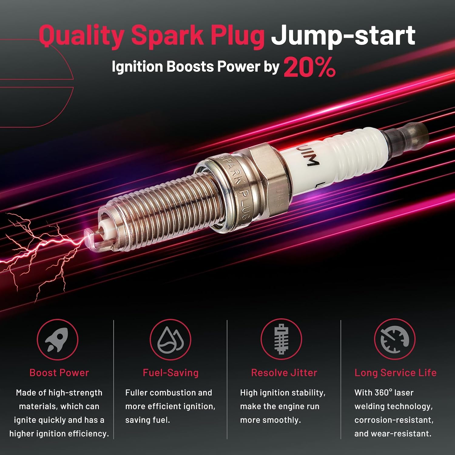 Thumbnail 4 de BDFHYK UF603 Ignition Coils Set of 6 with Iridium Plugs