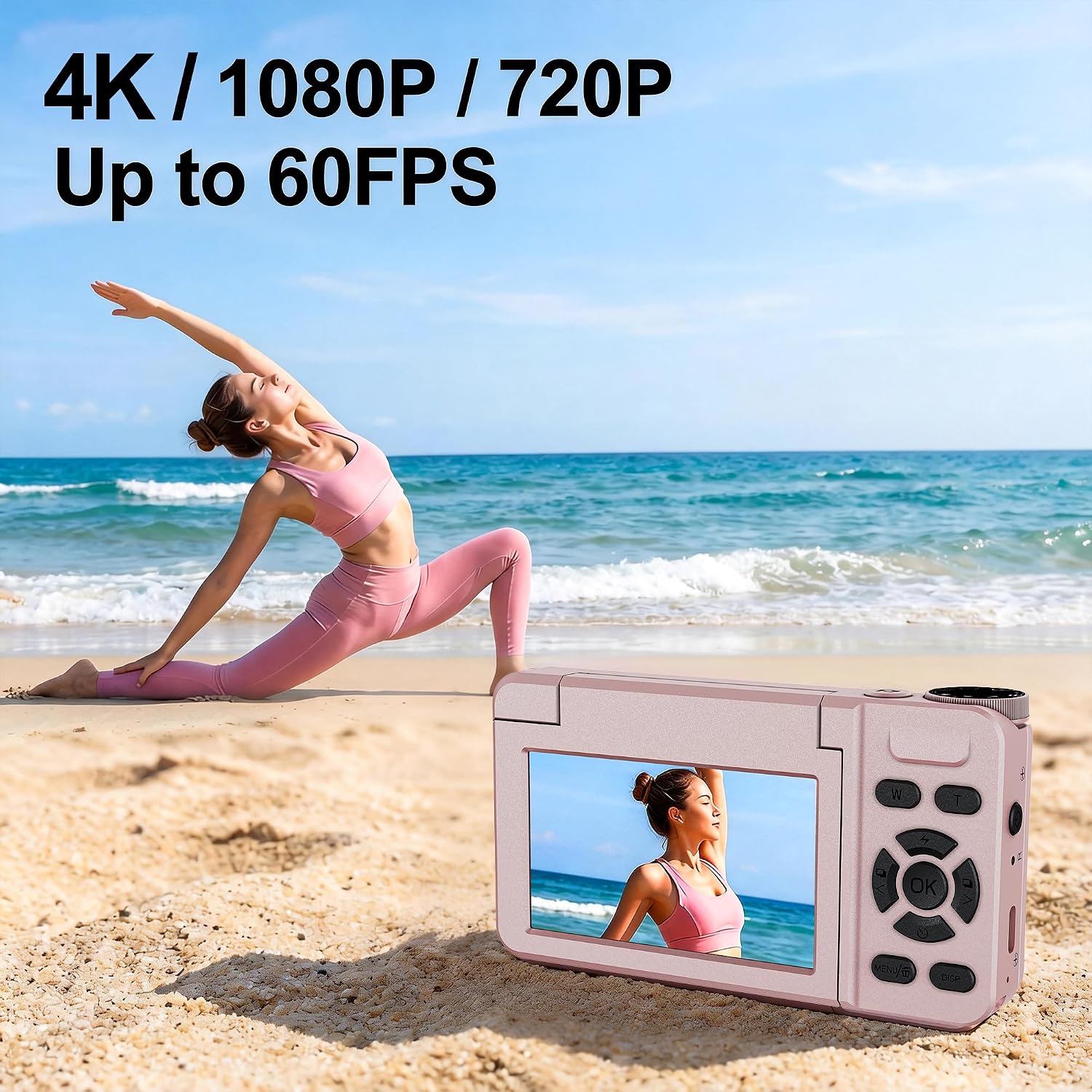 Thumbnail 3 de 4K Digital Camera with 64MP Autofocus and 180° Flip Screen – A practical pick for beginners and social creators