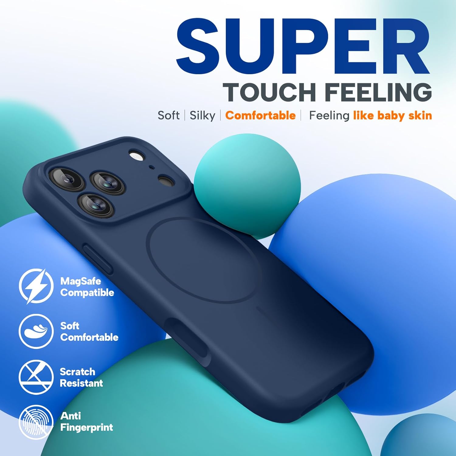 Thumbnail 5 de Miracase iPhone 17 Pro Magnetic Silicone Case 3.0mm