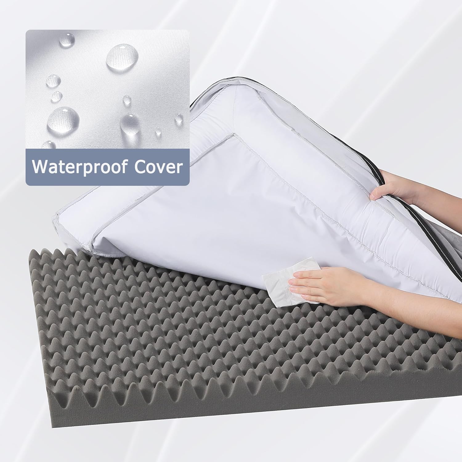Thumbnail 4 de WESTERN HOME Dog Bed 106 x 76 x 19 cm grey