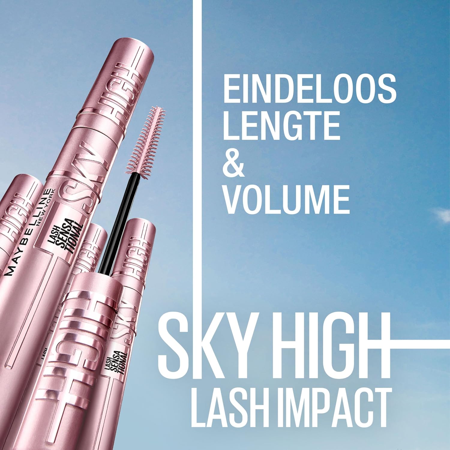 Detalle 2 de Maybelline Sky High Mascara Volume Intense Very Black 7,2 ml