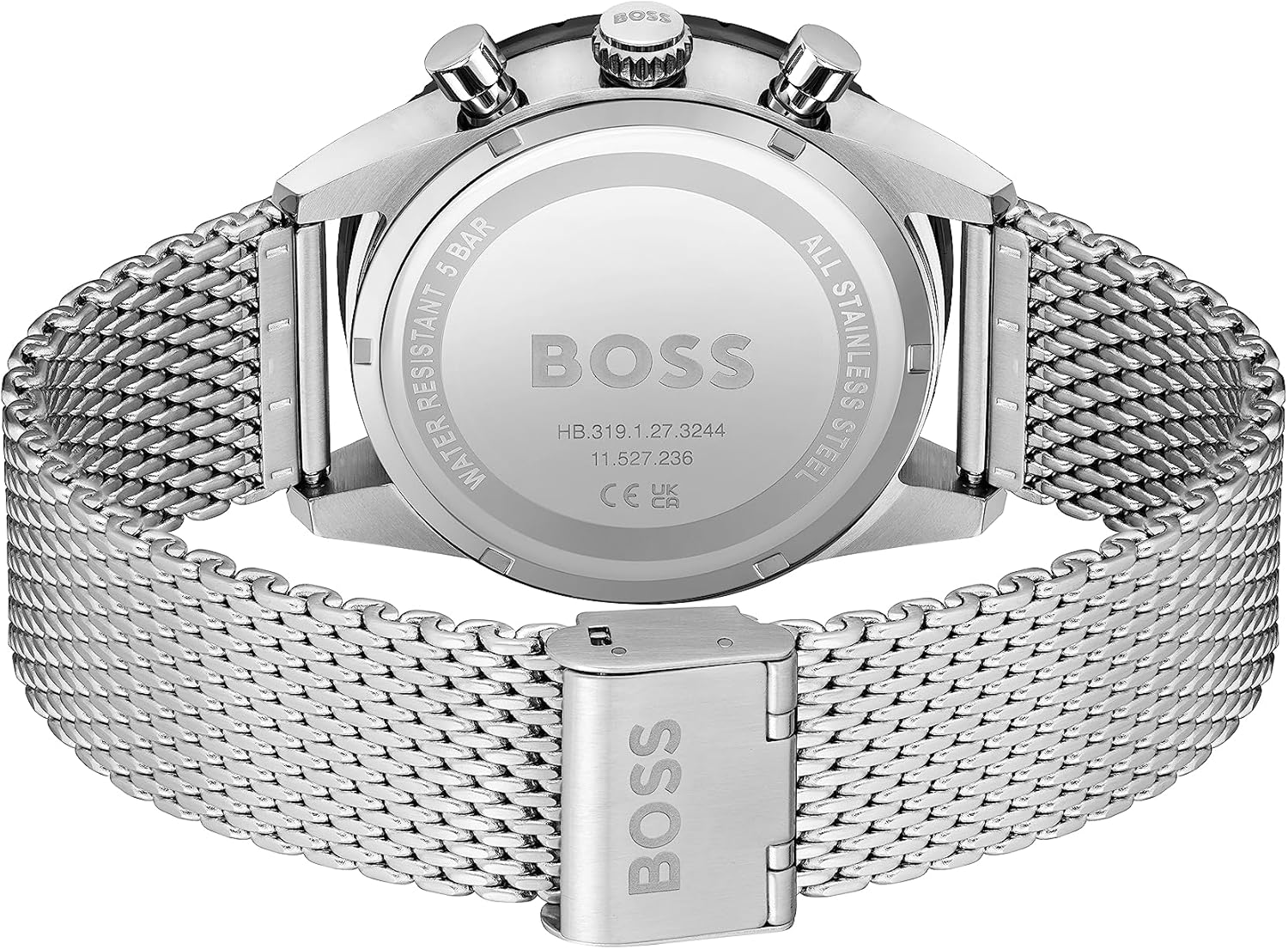 Thumbnail 2 de BOSS Orologio Cronografo al Quarzo da Uomo – Pilot Edition Chrono con Cinturino in Maglia Metallica (1513886)